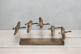 Aviologie | Canada Goose - Flying Set of 5 - 22"L -Carved Ornament