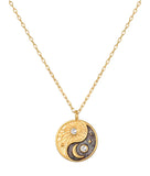 Satya | Celestial Balance Yin Yang White Topaz Necklace