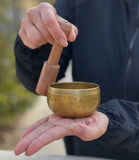 LUNGTA | Tibetan Palm Size Singing Bowl Complete Set Meditation Yoga