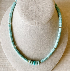 Karen Wentzel | Turquoise and Howlite Necklace 14k gold fill necklace