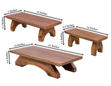 LUNGTA | Premium Solid Wood Hand Carved Personal Shrine Altar Meditation Table
