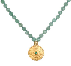 Satya | Open to Love Chakra Mala, Green aventurine