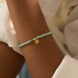 Satya | Turquoise Lotus December Birthstone Bracelet