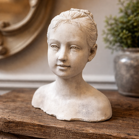 Vagabond Vintage | Cement Girl Statue