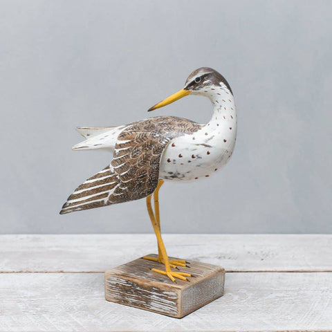 Aviologie | Sandpiper - Spotted - Wingdown - 10"H -Carved Ornament