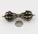 LUNGTA | Tibetan Buddhist Brass (Vajra) Thunderbolt Nine Spokes Dorjee