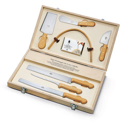 Berti | Natural Wood Cheese Knives Set of 7