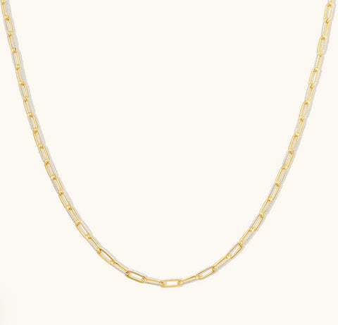 Leah Alexandra | Diamond-Cut Paperclip Chain