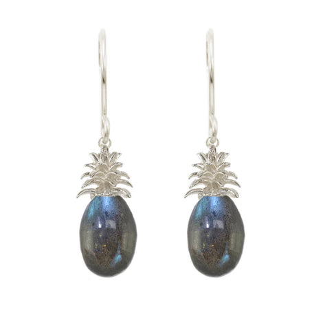 Catherine Weitzman |Pineapple Gemstone Earrings, Labradorite