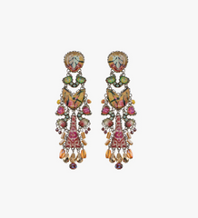 Ayala Bar | Sunflower Surprise Set, Colorful Glass Long Earrings, Ambe