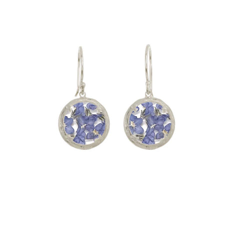 Catherine Weitzman | Mini Flower Burst Earrings Forget me Not