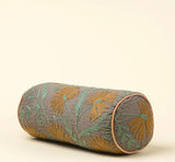 Indaba | Suzani Embroidered Kantha Bolster, Grey