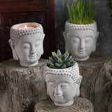 Vagabond Vintage | Cement Buddha Head Planter