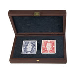 Manopoulos | Luxury Plastic-Coated Playing Cards in California Walnut Burl Wooden Case