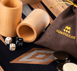 Manopoulos | Premium Handcrafted American Walnut with Black Oak Backgammon Set
