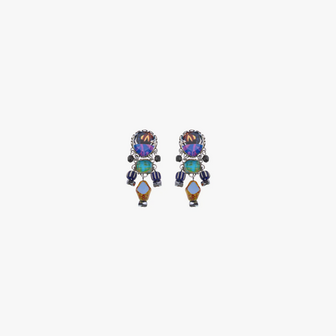 Ayala Bar | Candy Twist Set, Small Glass Earrings, Fudge