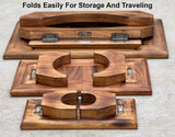 LUNGTA | Premium Solid Wood Hand Carved Personal Shrine Altar Meditation Table