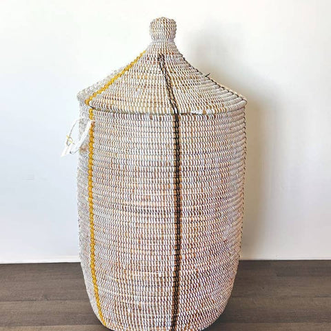 Mbare Home | Senegalese Lidded Hamper Basket