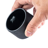 3oz Black Modern Cast Iron Tea Cup