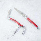 Forge De Laguiole | Red Duo Set - Folding knife & sommelier