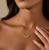 Satya | Awaken Intuition Labradorite Petal Necklace