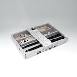 Cat Design 6 Piece Chopsticks Sauce Dish and Rest Gift Set
