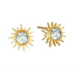 Satya |  Light Seeker Blue Topaz Starburst Earrings
