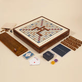 WS Game Company | 3-in-1 Premium Game Collection: Scrabble, Trivial Pursuit & Cribbage