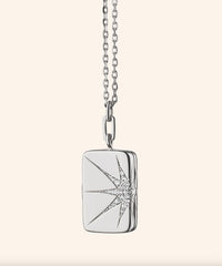 Monica Rich Kosann | Sun and Star Locket with White Sapphire