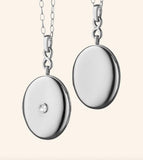 Monica Rich Kosann | Infinity White Sapphire Locket Necklace