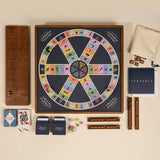 WS Game Company | 3-in-1 Premium Game Collection: Scrabble, Trivial Pursuit & Cribbage