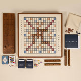 WS Game Company | 3-in-1 Premium Game Collection: Scrabble, Trivial Pursuit & Cribbage