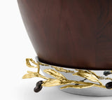 Michael Aram | Olive Branch Gold Wood Bowl