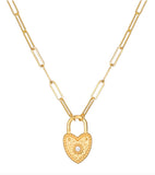 Satya | Love Everlasting Padlock Heart Necklace