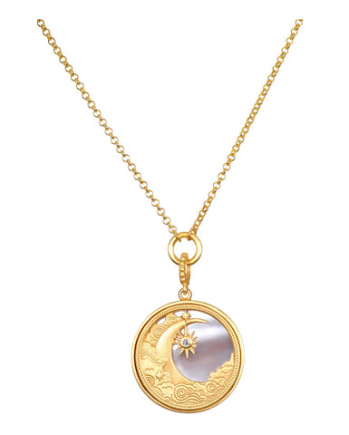 Satya | Waking Dreams Mother of Pearl Celestial Necklace