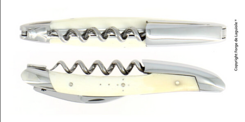 Forge De Laguiole | Sommelier knife, shiny finish with Bone handle