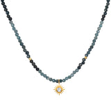 Satya | Channeling Wisdom Sapphire Starburst Beaded Choker