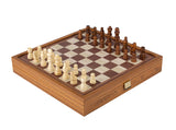 Manopoulos | Classic Style 4-in-1 Game Set: Chess, Backgammon, Ludo & Snakes