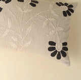 Indaba | Petal Pillow, Charcoal