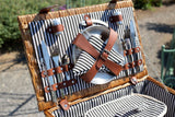 Bacon Baskeware | Willow 4 person picnic basket with cooler bag and utensils