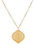 Satya | Awaken Awareness Lotus White Topaz Necklace