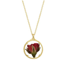 Catherine Weitzman | Birthmonth Flower gold vermeil necklace
