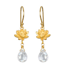 Satya | Spiritual Journey Lotus Crystal Earrings