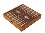 Manopoulos | Classic Style 4-in-1 Game Set: Chess, Backgammon, Ludo & Snakes