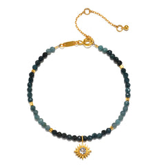 Satya | Channeling Wisdom Sapphire Starburst Beaded Bracelet