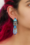 Ayala Bar | Blue Bayou Set, Blue Boho Earrings, Aquamarin