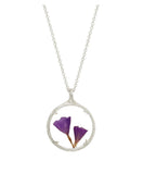 Catherine Weitzman | Birthmonth Flower silver necklace