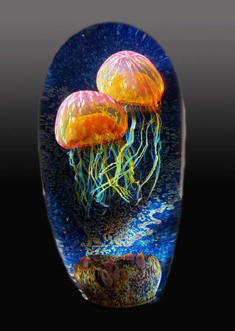 Satava | Double Gold Ruby Seascape Jellyfish