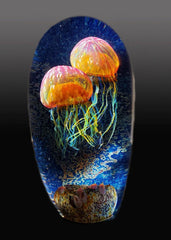 Satava | Double Gold Ruby Seascape Jellyfish