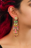 Ayala Bar | Sunflower Surprise Set, Colorful Glass Long Earrings, Ambe